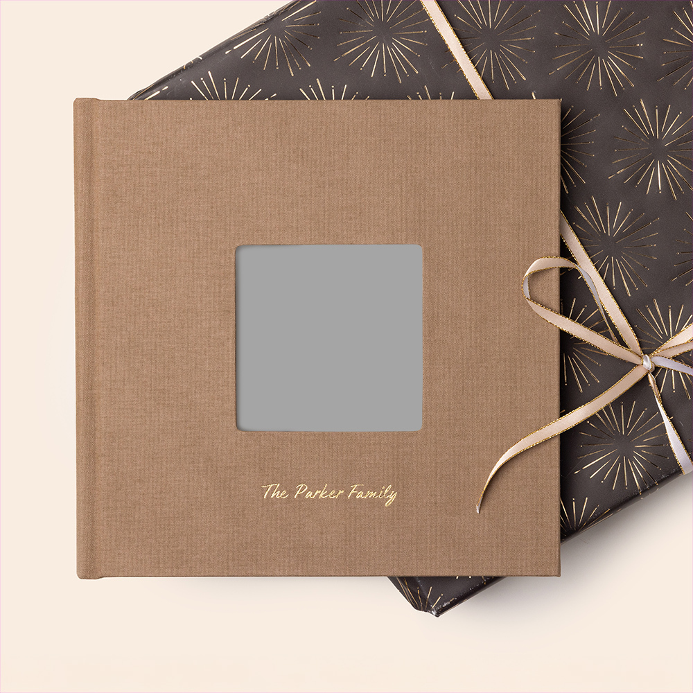 CC WHCC 2025 Gifts Tan Fabric with Debossing Holiday Albums 0011 preview